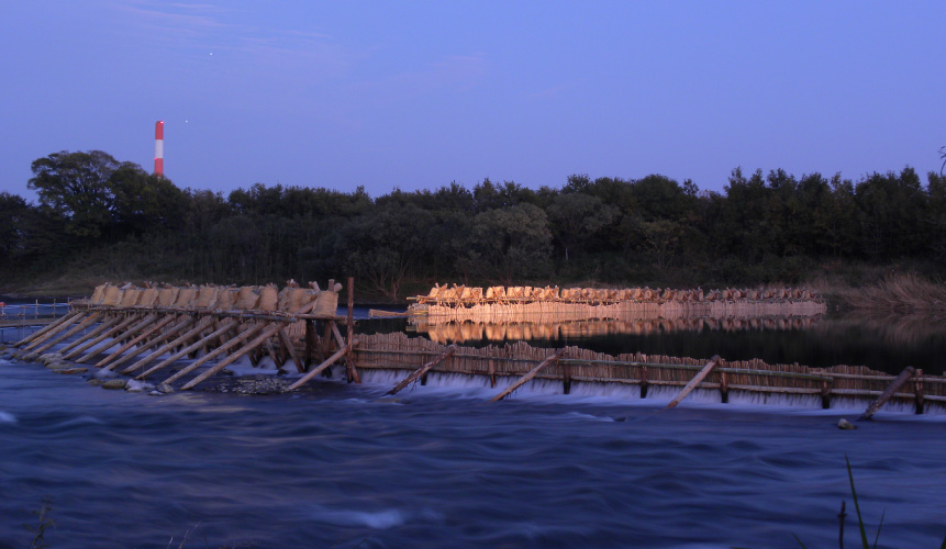 Sweet fish fishing weir (early Oct – early Dec)