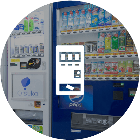 5階・7階に自動販売機設置